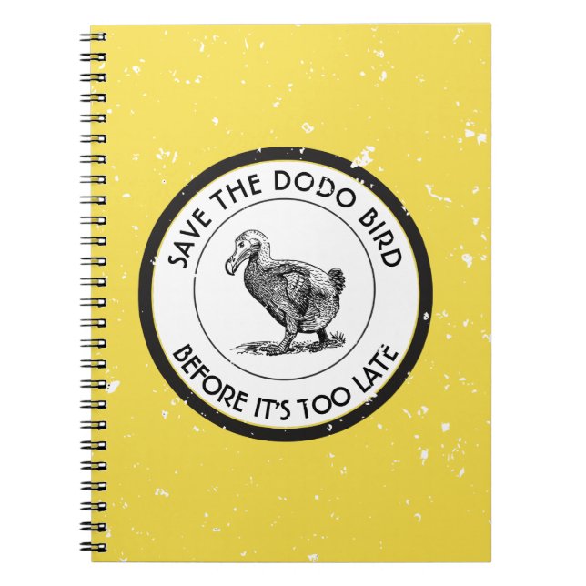 CADERNO ESPIRAL SALVE O PÁSSARO DO DODO (Frente)