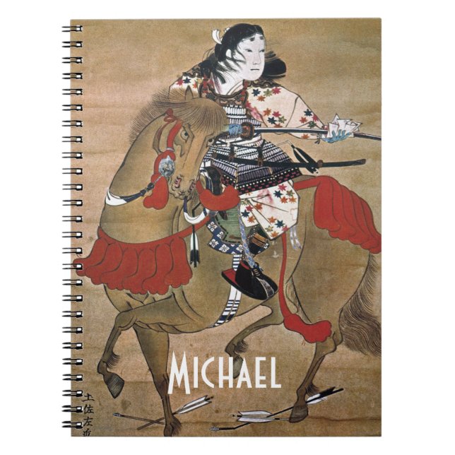 Caderno Espiral Samurai montado (Frente)