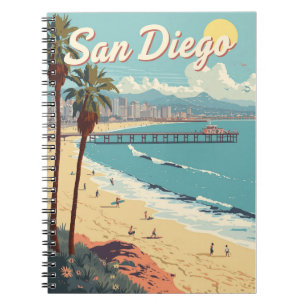 Caderno Espiral San Diego Beach