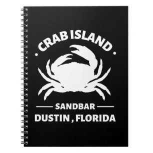 Caderno Espiral sanbar florida da ilha do caranguejo
