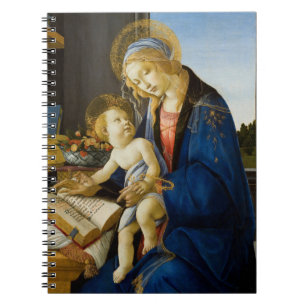 Caderno Espiral Sandro Botticelli Madonna do Livro Criança Jesus