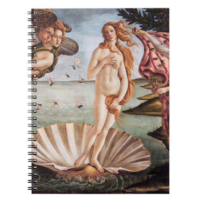 Caderno Espiral Sandro Botticelli - Nascimento de Vênus (Frente)