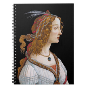 Caderno Espiral Sandro Botticelli - Retrato de Simonetta Vespucci