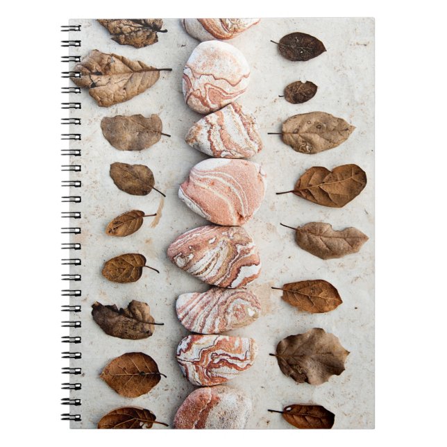 Caderno Espiral Sandstone E Folhas (Frente)
