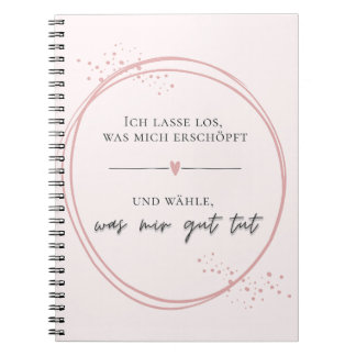 Caderno Espiral Sanftes Loslass-Affirmation