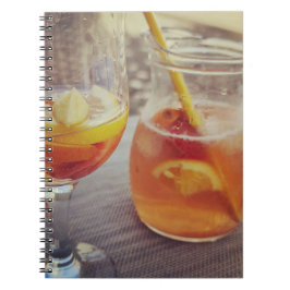 Caderno Espiral Sangria and Sunshine