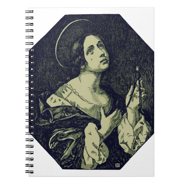 Caderno Espiral Santa Apolônia Virgem e Mártir (Frente)