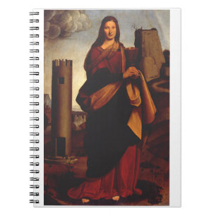 Caderno Espiral Santa Bárbara por Giovanni Antonio Boltraffio