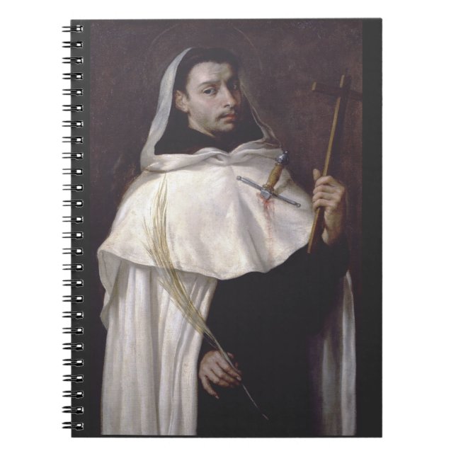 Caderno Espiral Santo Anjo de Jerusalém Mártir e Pregador (Frente)