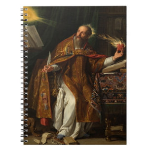 Caderno Espiral Santo Augustine, 1645, por Philippe de Champaigne