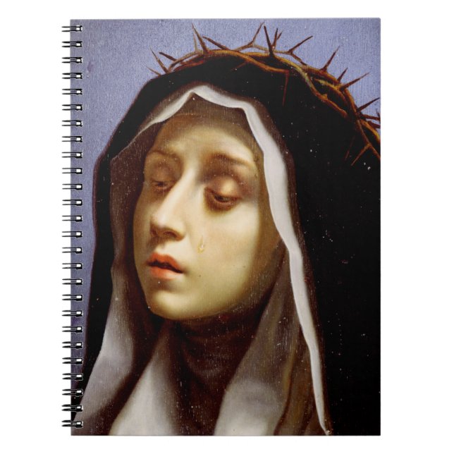 Caderno Espiral Santo Catherine de Siena (Frente)