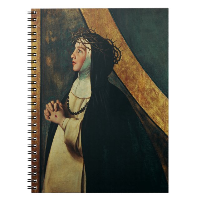 Caderno Espiral Santo Catherine de Siena por Juan Bautista Maino (Frente)