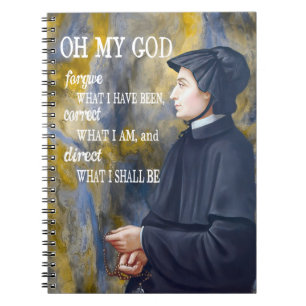 Caderno Espiral Santo Católica da rua Elizabeth Ann Seton