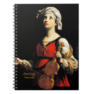Caderno Espiral Santo Cecilia Partoness da música