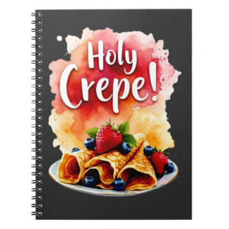 Caderno Espiral Santo Crepe! - Design de Impressão de Berry Engraç