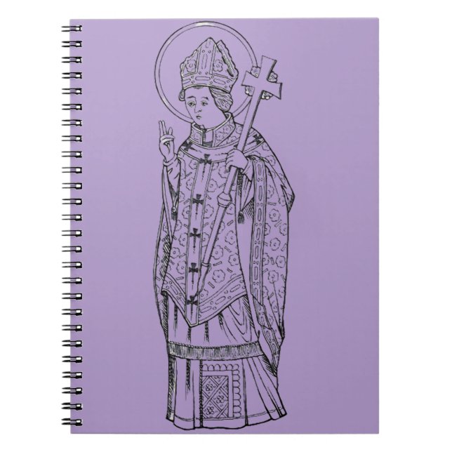 Caderno Espiral Santo Deiniol Abade e Bispo (Frente)