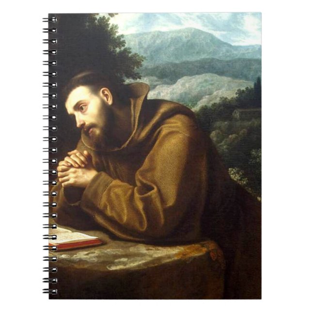 Caderno Espiral Santo Francis de Assisi (Frente)