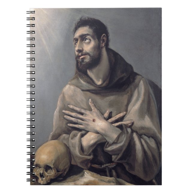 Caderno Espiral Santo Francis por El Greco (Frente)