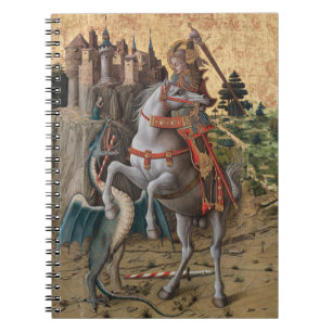 Caderno Espiral Santo George Slays Dragon Carlo Crivelli Paintin