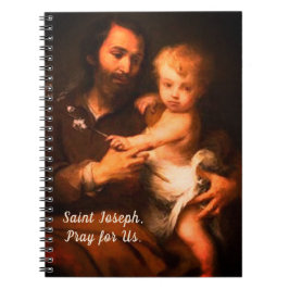 Caderno Espiral Santo Joseph com Cristo