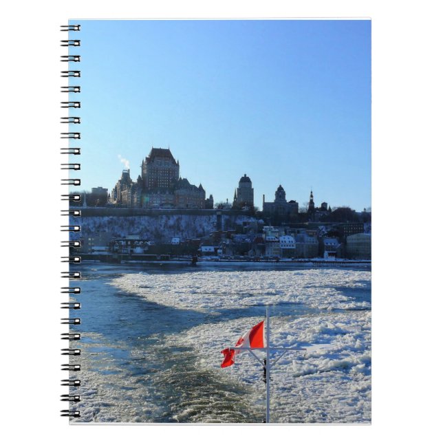 Caderno Espiral Santo Lawrence River & Old Quebec City, Quebec (Frente)