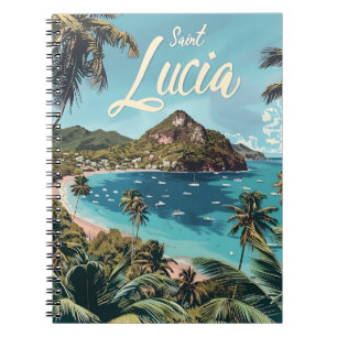 Caderno Espiral Santo Lucia Tropical Beach