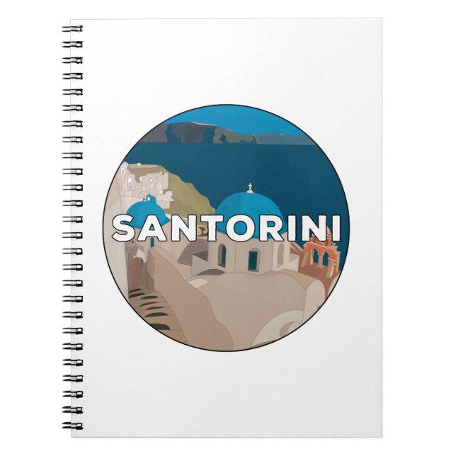 Caderno Espiral Santorini (Frente)
