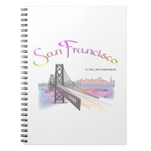 Caderno Espiral São Francisco, CA (Frente)