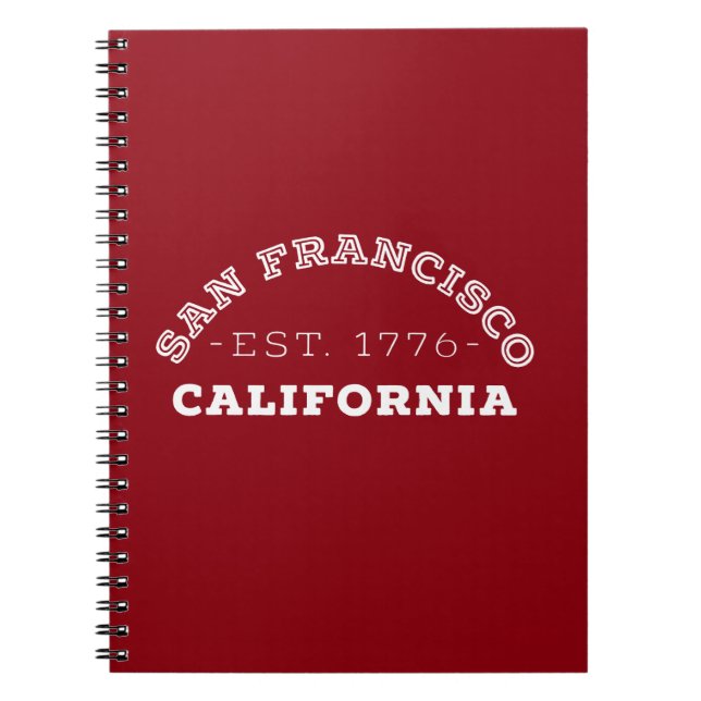 Caderno Espiral São Francisco Califórnia (Frente)