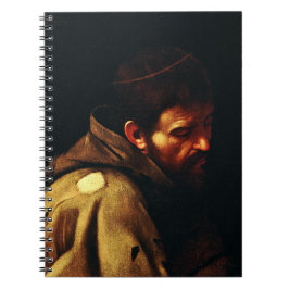 Caderno Espiral São Francisco de Assis por Caravaggio