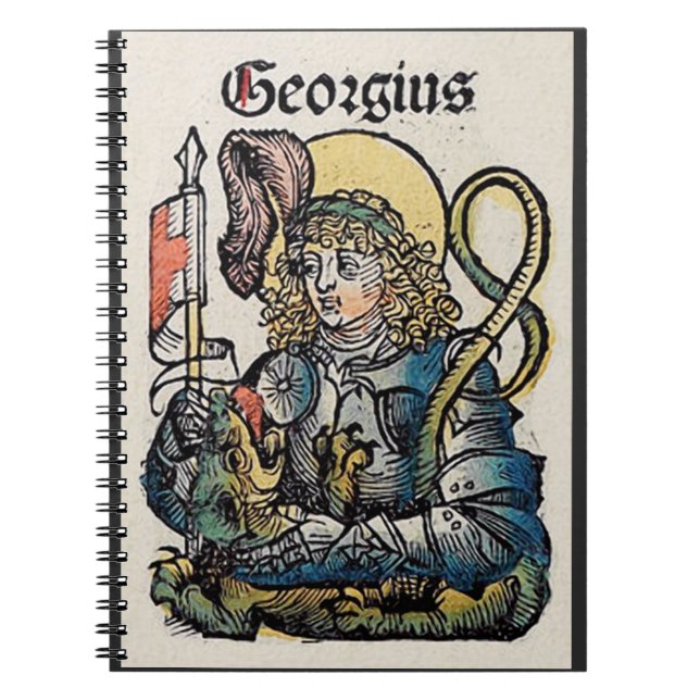 Caderno Espiral São Jorge da Crônica de Nuremberg (Frente)
