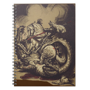 Caderno Espiral São Jorge e o Dragão Grande Mártir