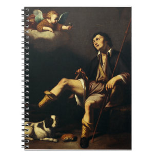 Caderno Espiral São Roque e o Anjo por Guy François