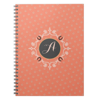 Caderno Espiral Sapato de Cavalo Sortudo Monograma Equestre