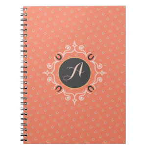 Caderno Espiral Sapato de Cavalo Sortudo Monograma Equestre