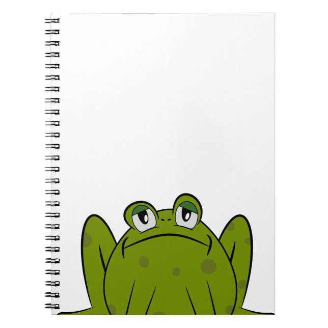 Caderno Espiral Sapo Bonito Engraçado (Frente)