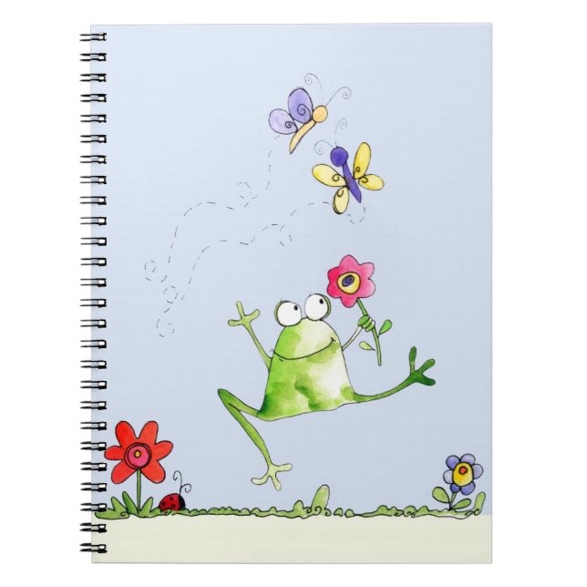Caderno Espiral Sapo da dança (Frente)