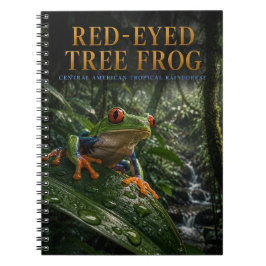 Caderno Espiral Sapo de Olhos Vermelhos da Floresta Tropical ANIMA
