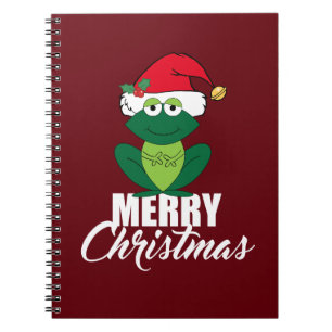 Caderno Espiral Sapo do Feliz Natal