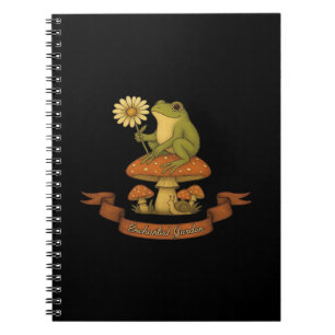 Caderno Espiral Sapo do Jardim Fairycore Cottagecore Sapo