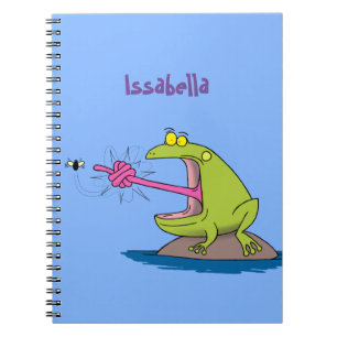 Caderno Espiral Sapo engraçado e desenho animado