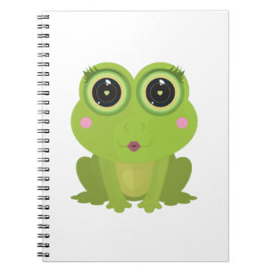 Caderno Espiral Sapo feminino