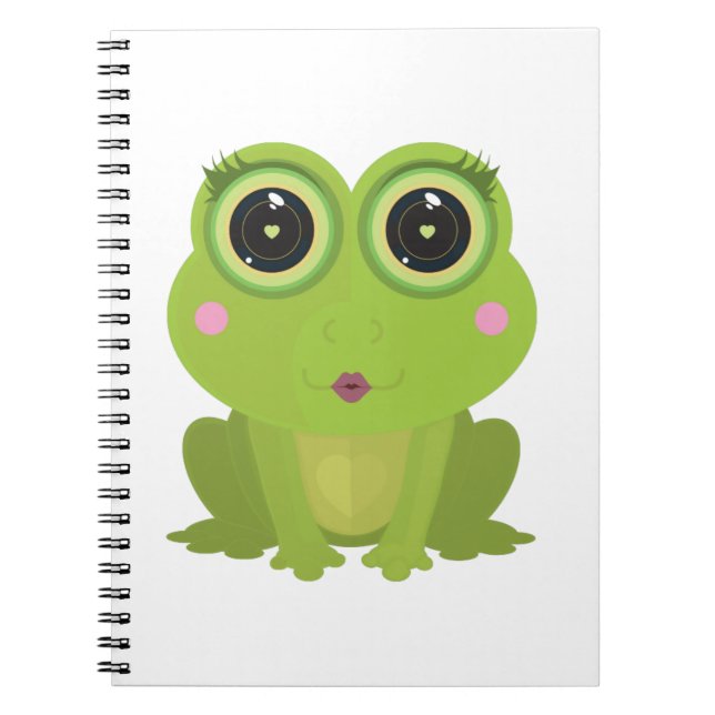 Caderno Espiral Sapo feminino (Frente)