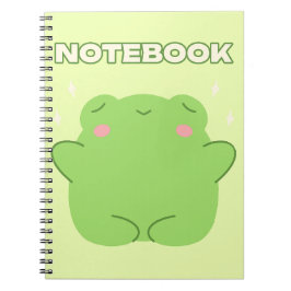 Caderno Espiral Sapo Notebook Kawaii