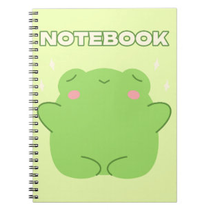 Caderno Espiral Sapo Notebook Kawaii