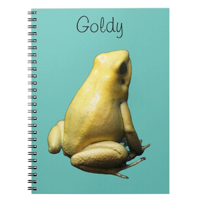 Caderno Espiral Sapo ouro Veneno (Frente)