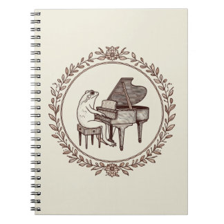 Caderno Espiral Sapo Tocando Piano