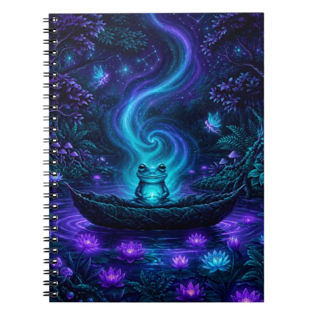 Caderno Espiral SapoFlorestaSonhadora (Frente)