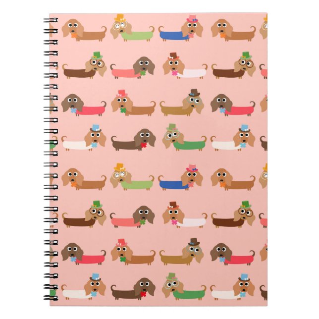 Caderno Espiral Sapos a rosa (Frente)