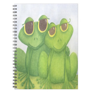Caderno Espiral Sapos Adoráveis